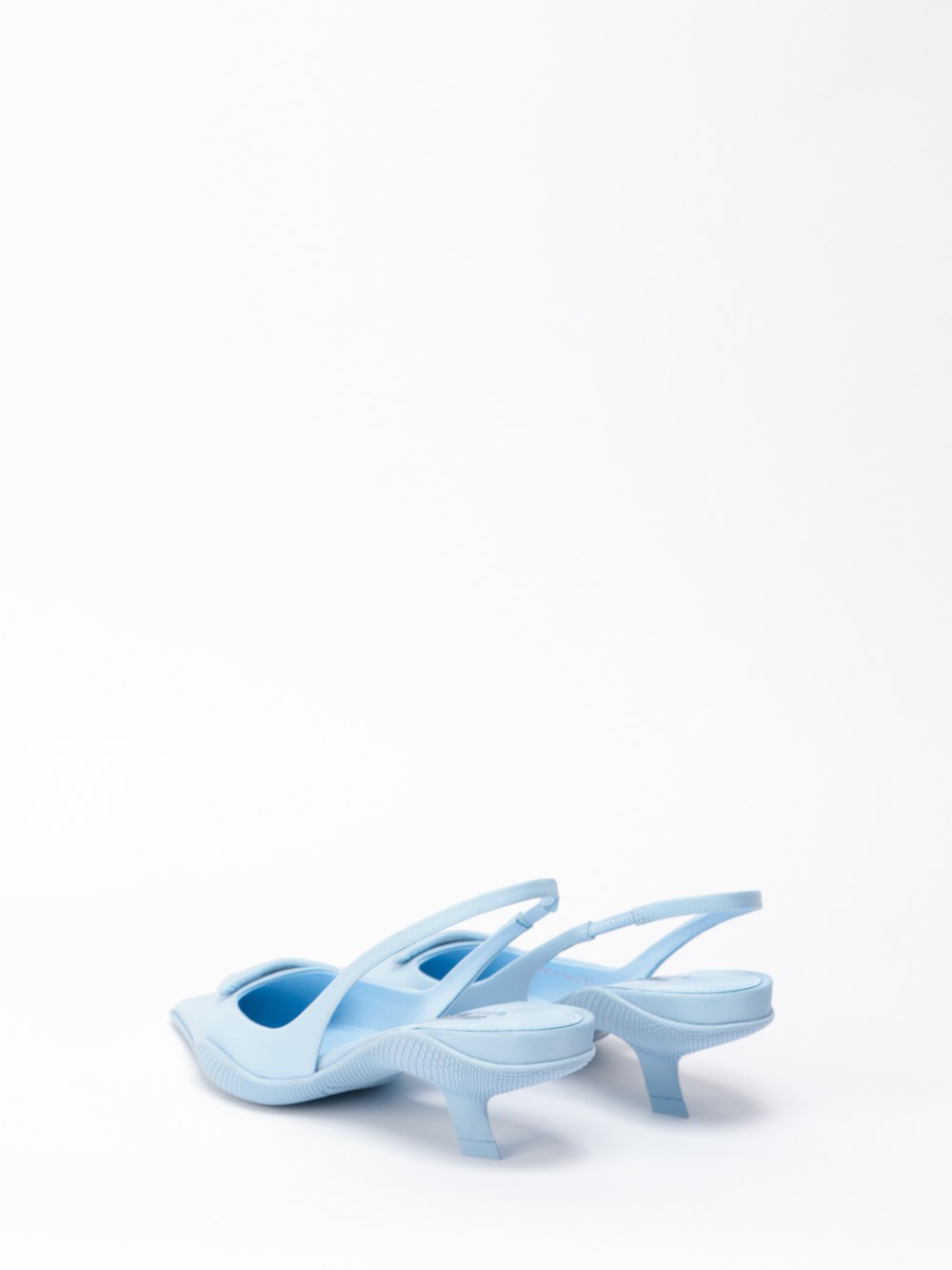 nylon gabardine slingback pumps