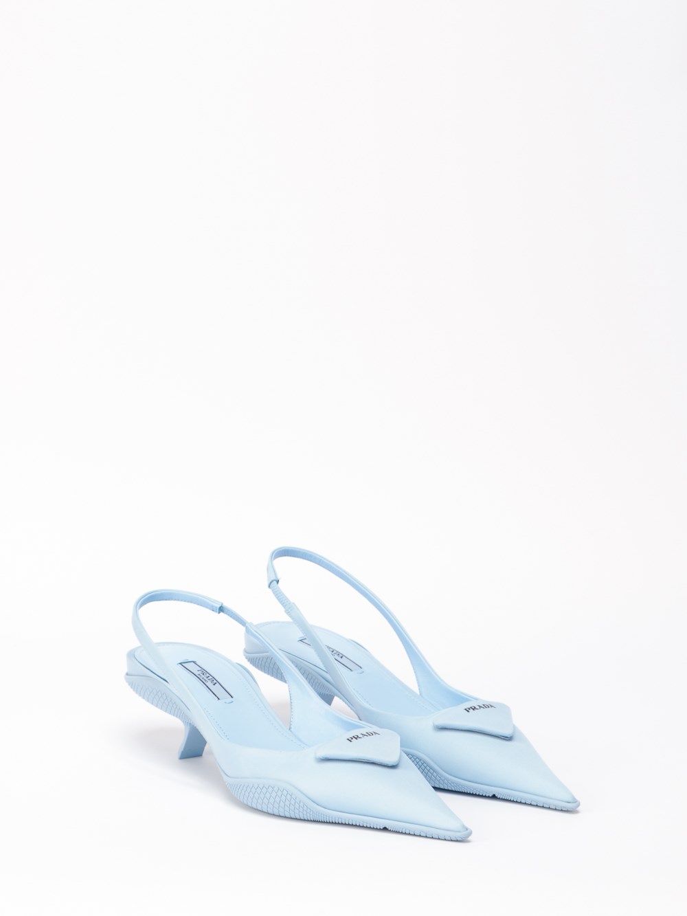 nylon gabardine slingback pumps