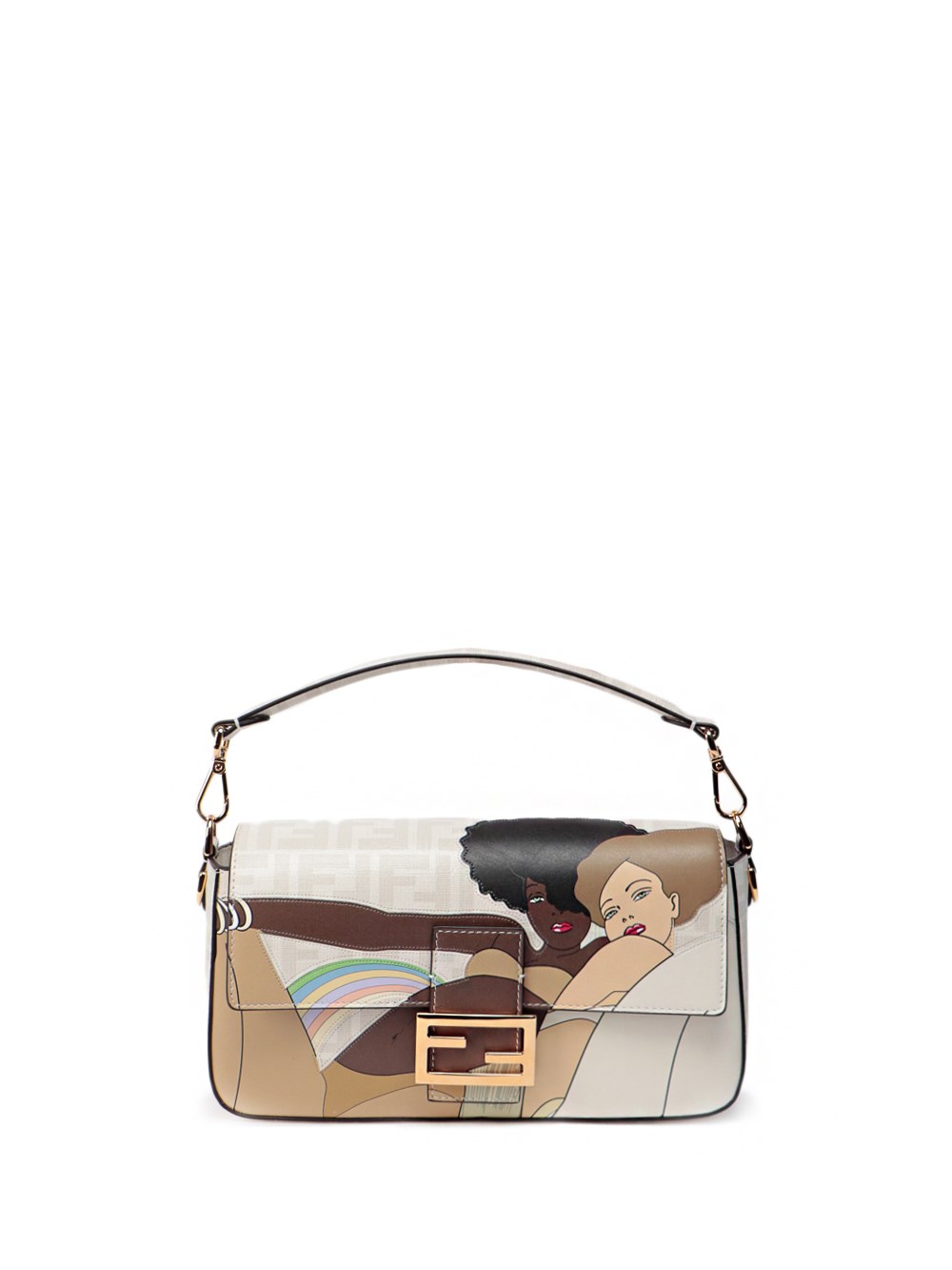 Fendi Baguette` Bag In Multicolor