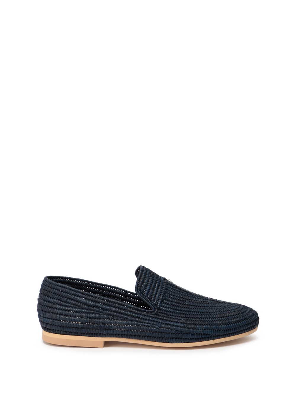 Nomade Raffia Loafers In Blu | ModeSens