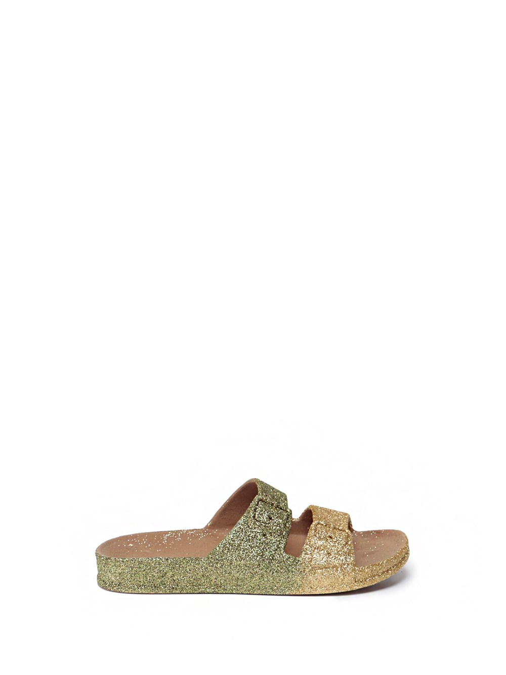 Cacatoes Do Brasil Candy Scented And Sparkly Flat Sandals In Green ...