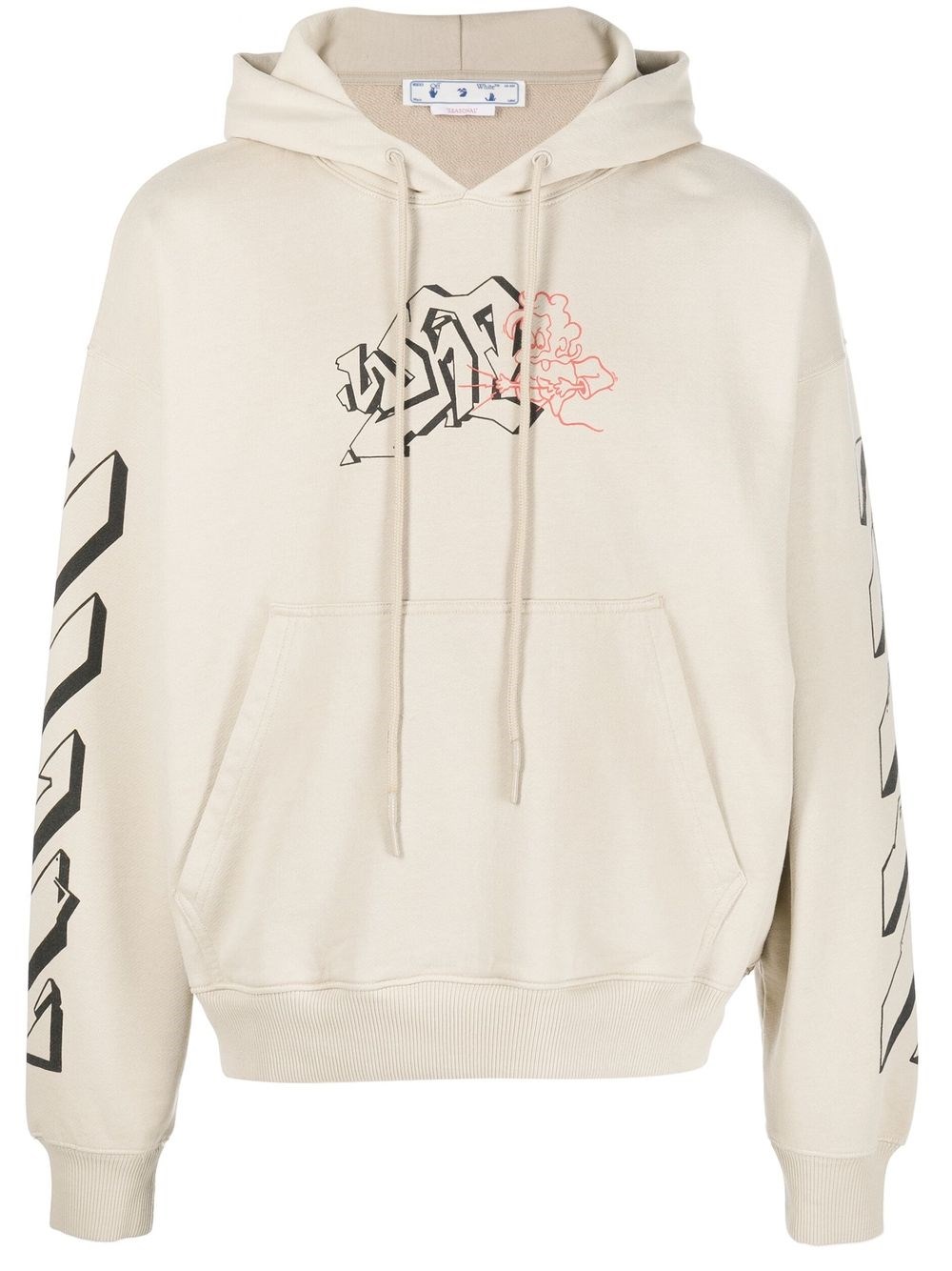 OFF-WHITE `GRAFFITI OUTLINE SKATE` HOODIE