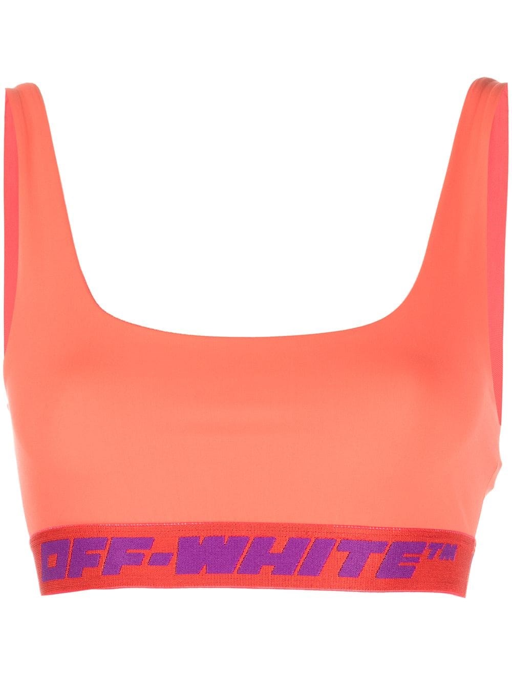 OFF-WHITE ATHLETIC BRA WITH LOGO BAND