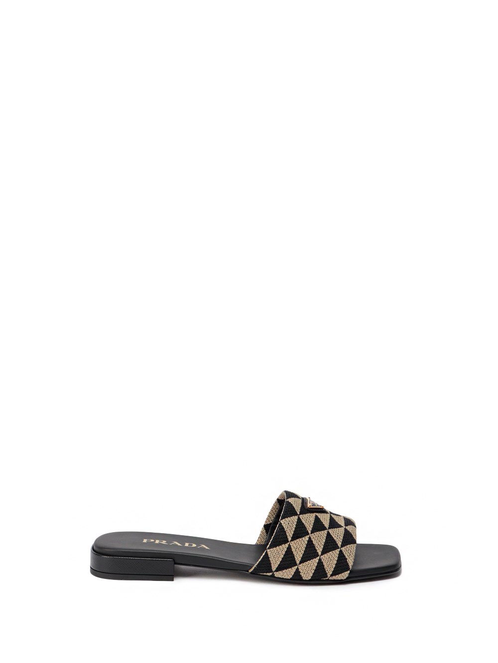 prada embroidered fabric slides available on Spinnaker - 14908