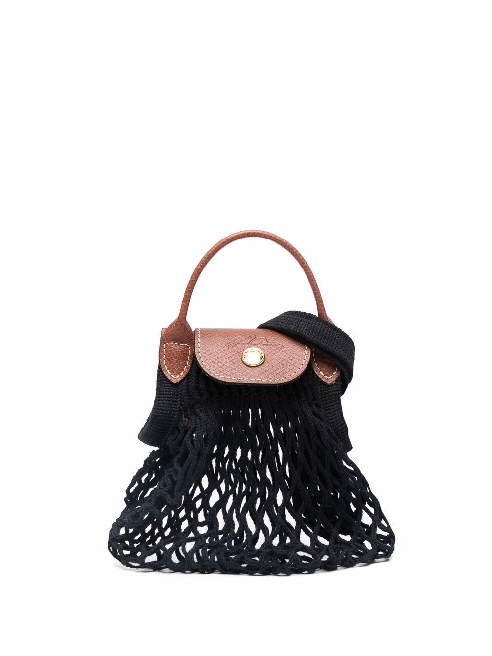 Longchamp `Le Pliage Filet` Extra Small Mesh Bag