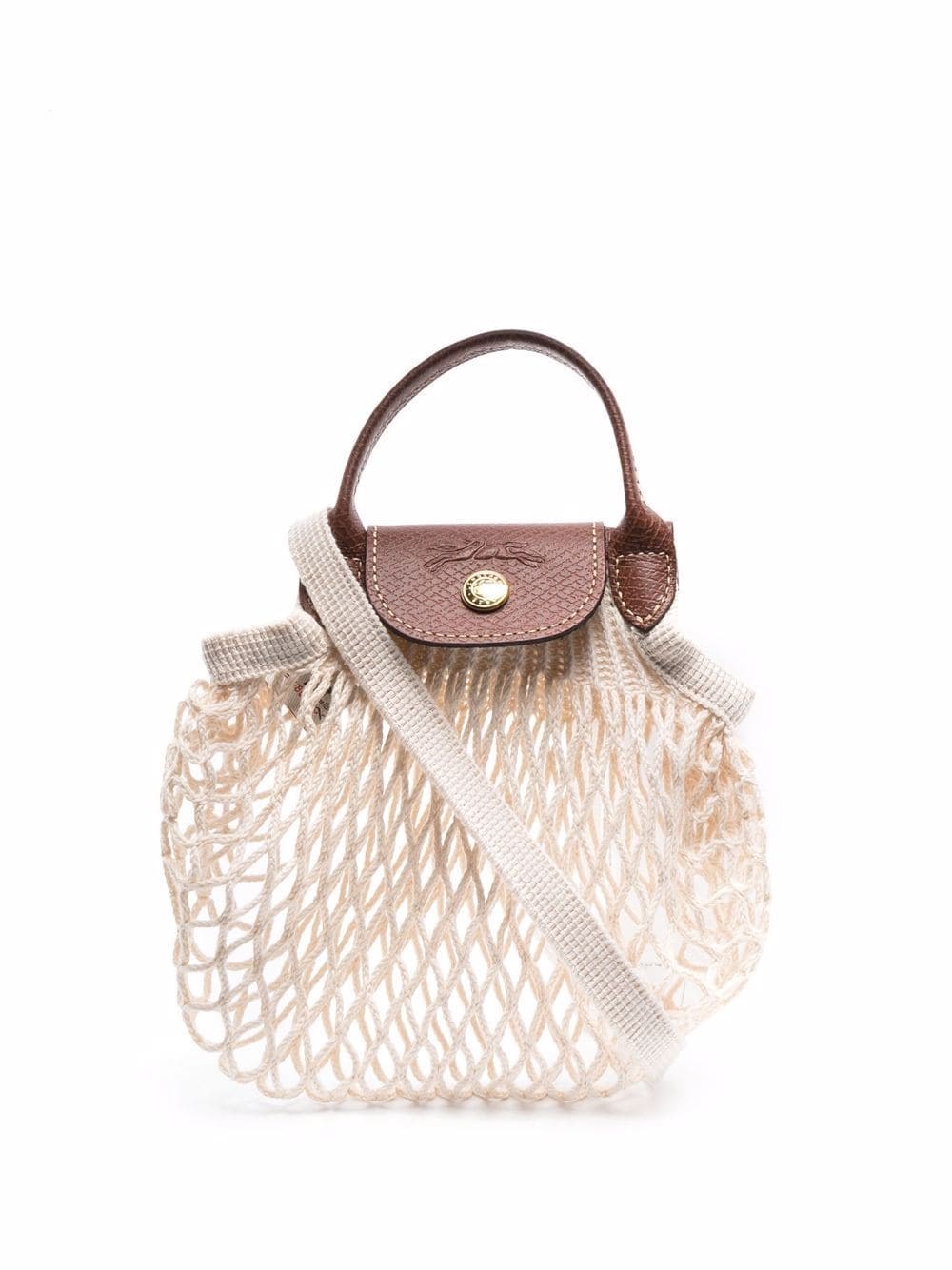 Longchamp `Le Pliage Filet` Extra Small Mesh Bag