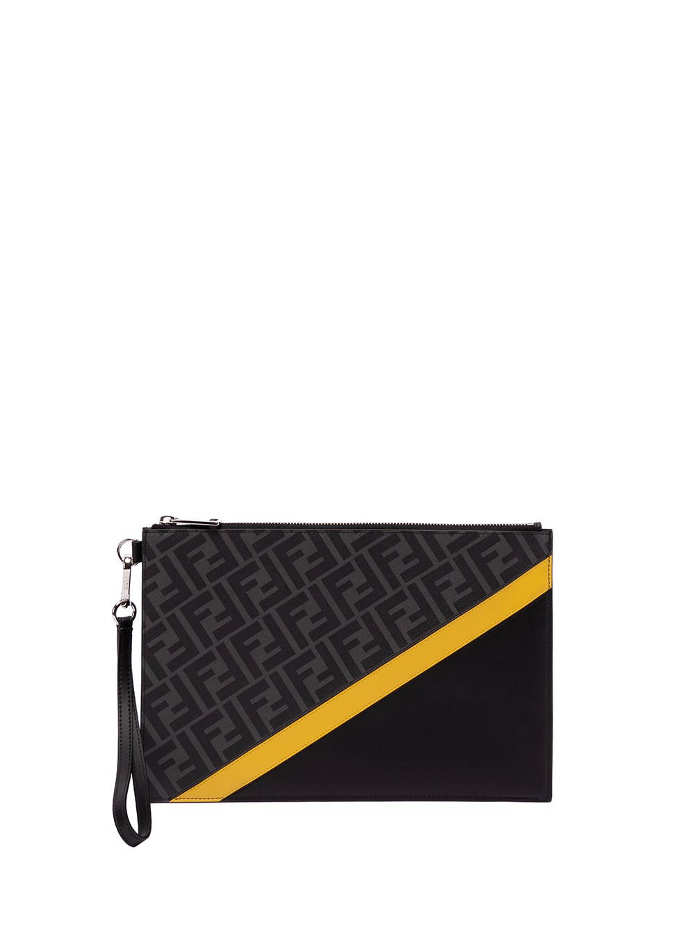 Fendi Flat Pouch In Nero