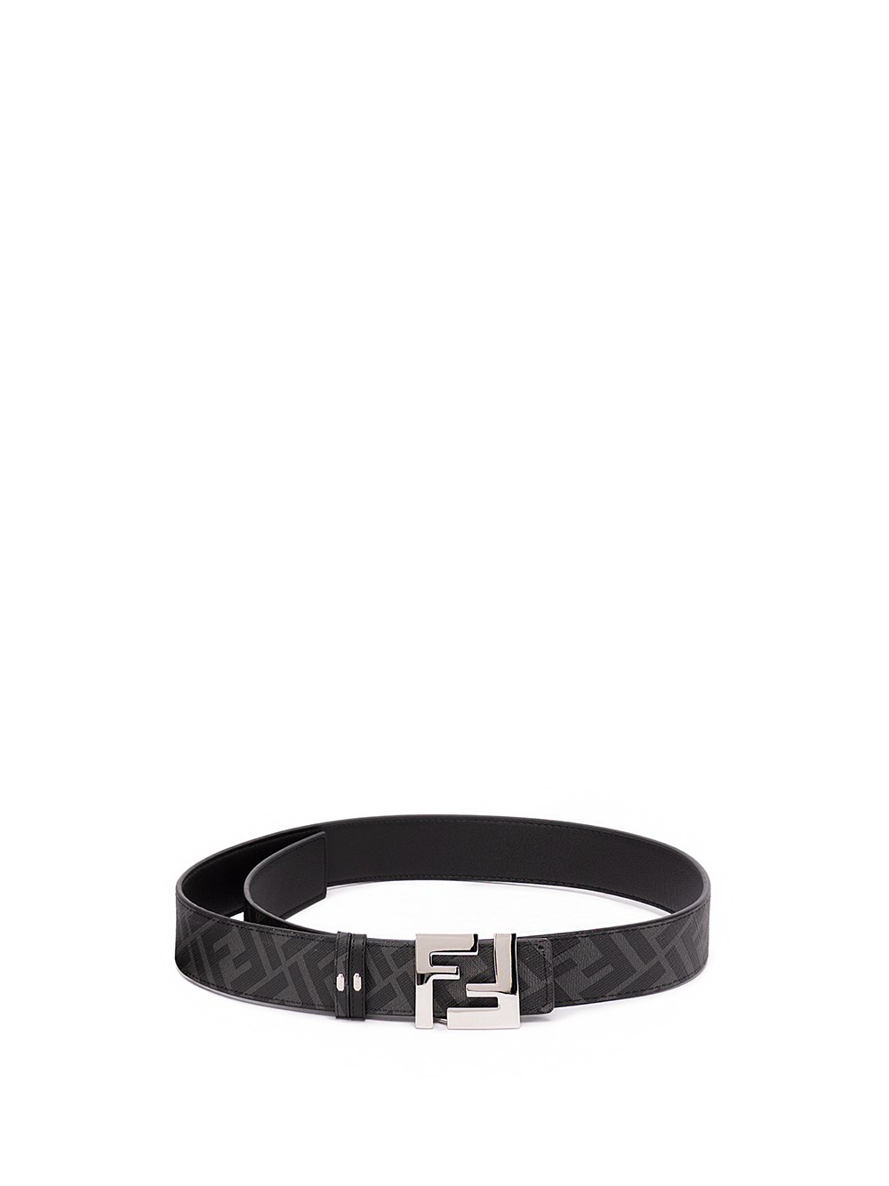 Fendi Ff-logo Reversible Leather Belt In Nero