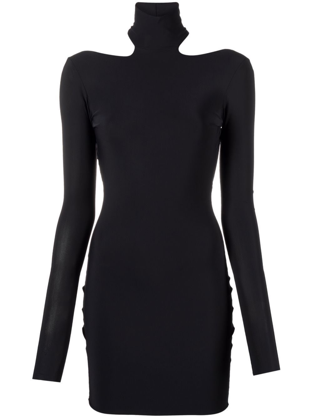 Amazuìn Clara Jersey Mini Dress In Nero