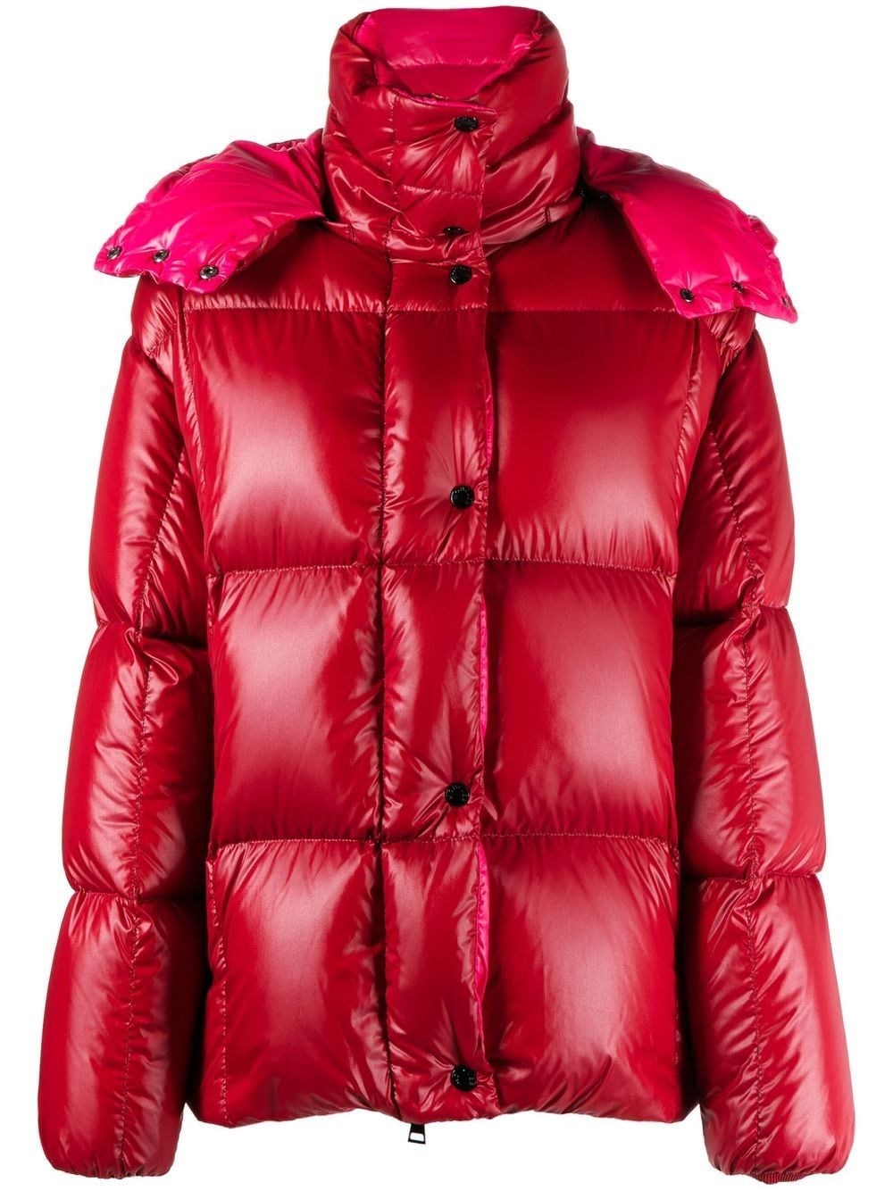 Moncler Parana Quilted Nylon Down Jacket In Rosso