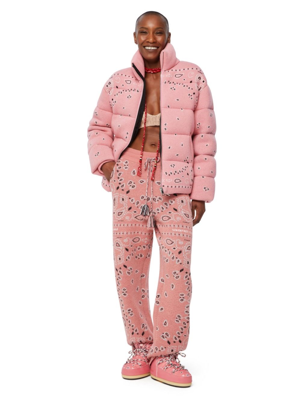 Alanui Wool Coat In Rosa