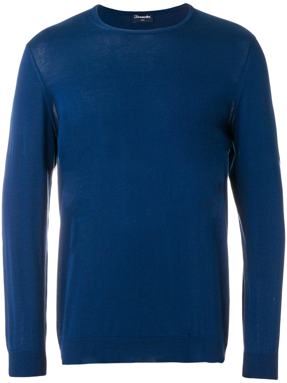 Shop Drumohr Crew-neck Sweater In Blu