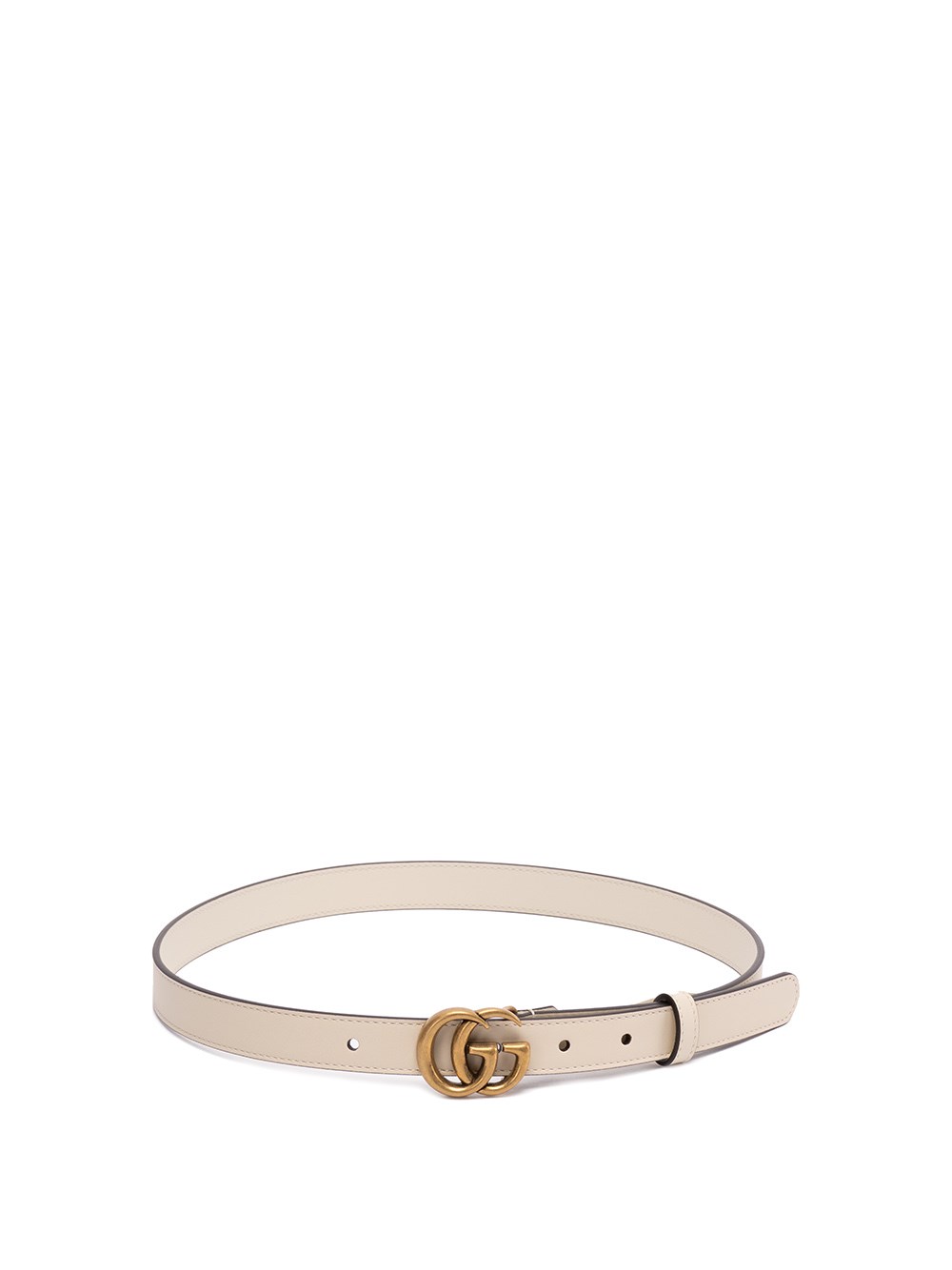 GUCCI THIN BELT WITH DOUBLE G BUCKLE