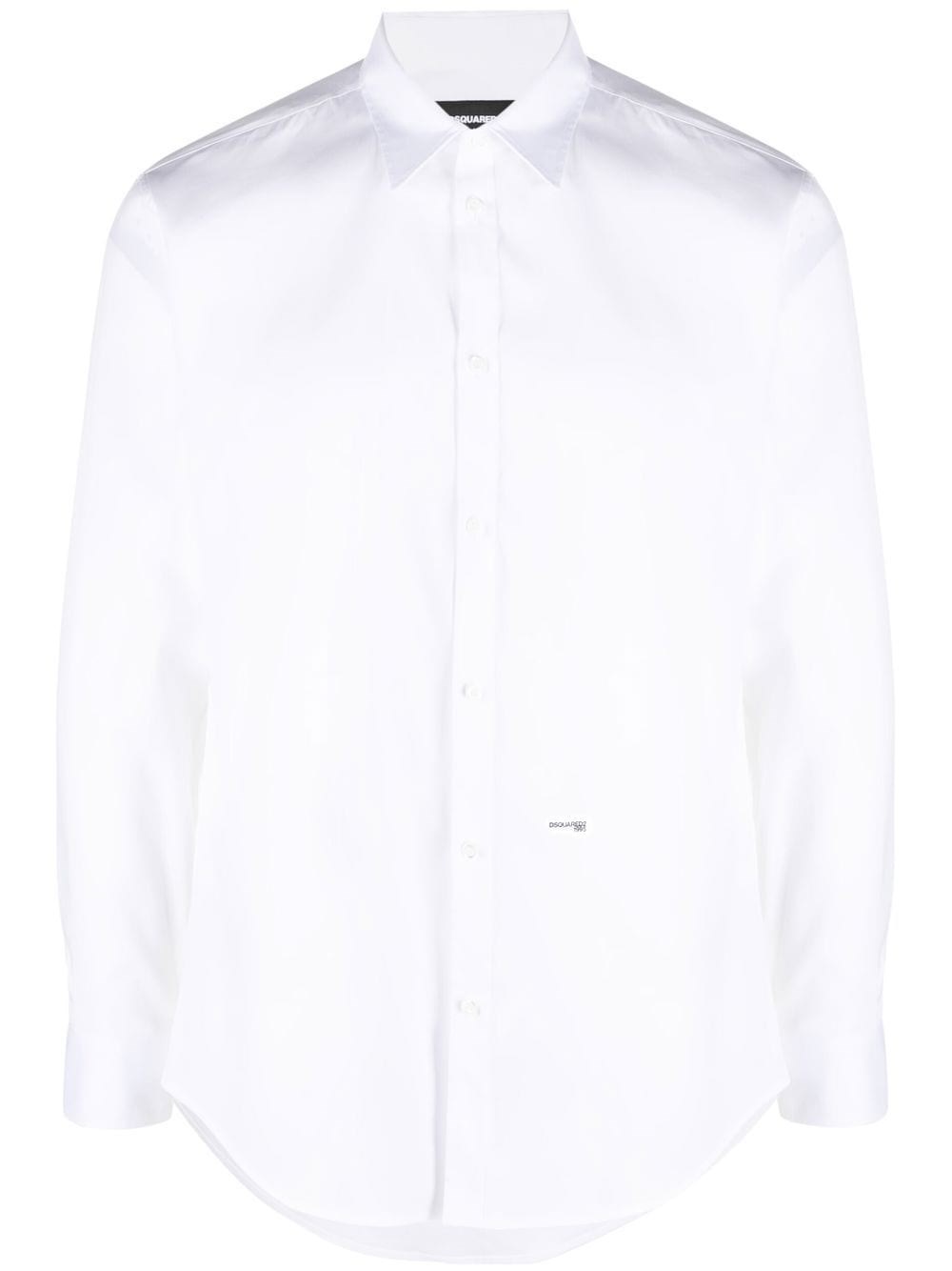 Dsquared2 Mini Logo 70's Shirt In Bianco