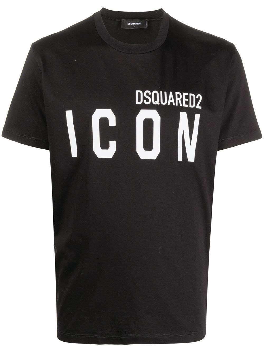 Dsquared2 Be Icon Loose Fit Tee T-shirt In Nero