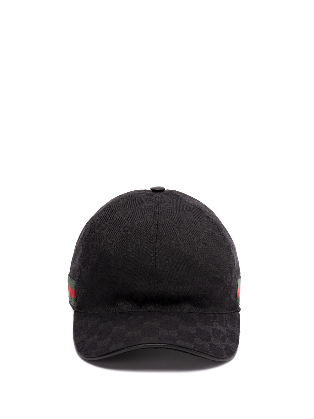 Gucci `original Gg Canvas` Baseball Hat With `web` In Black  