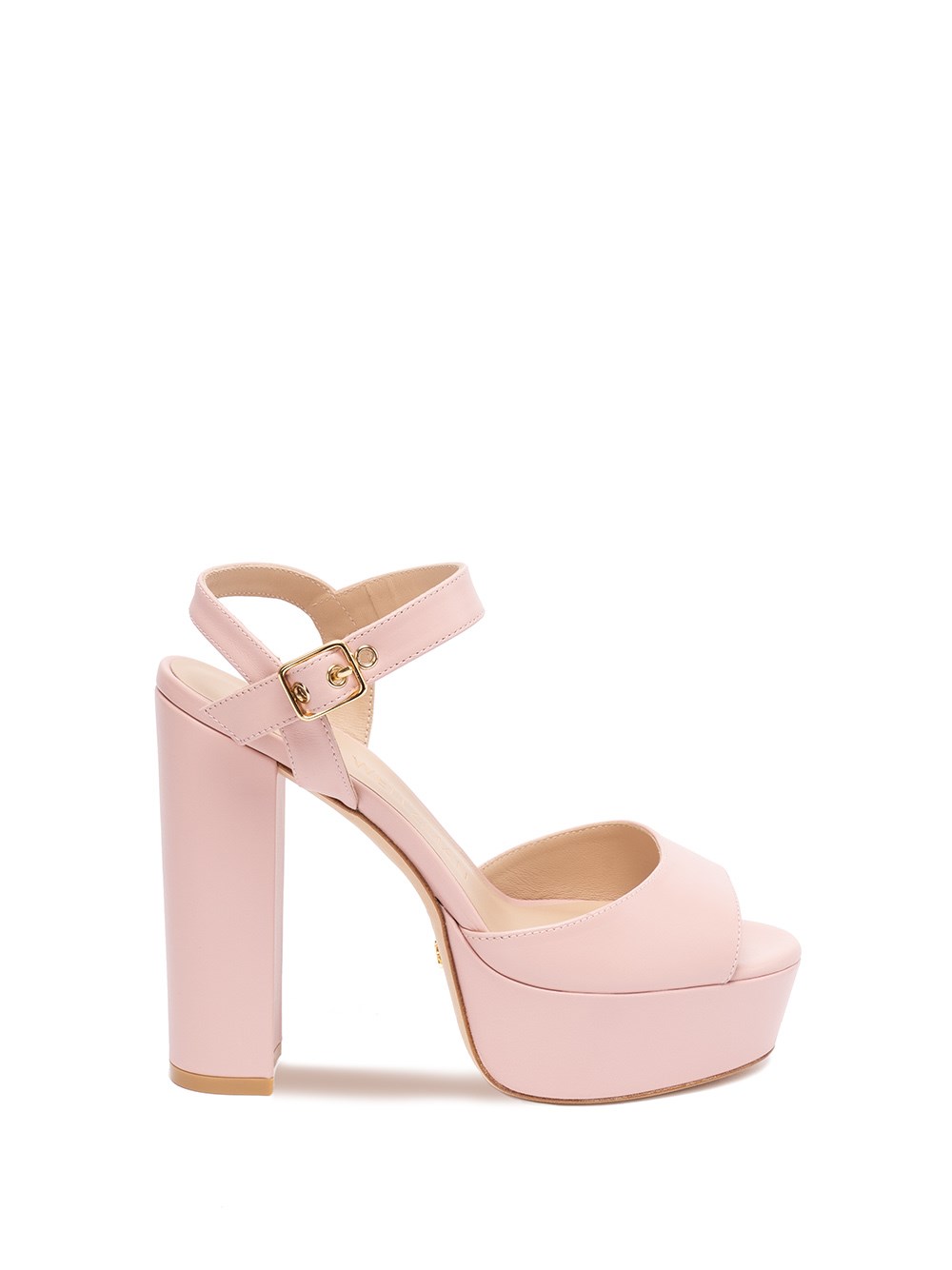 Stuart Weitzman Ryder Ankle-buckle Platform Sandals In Rosa