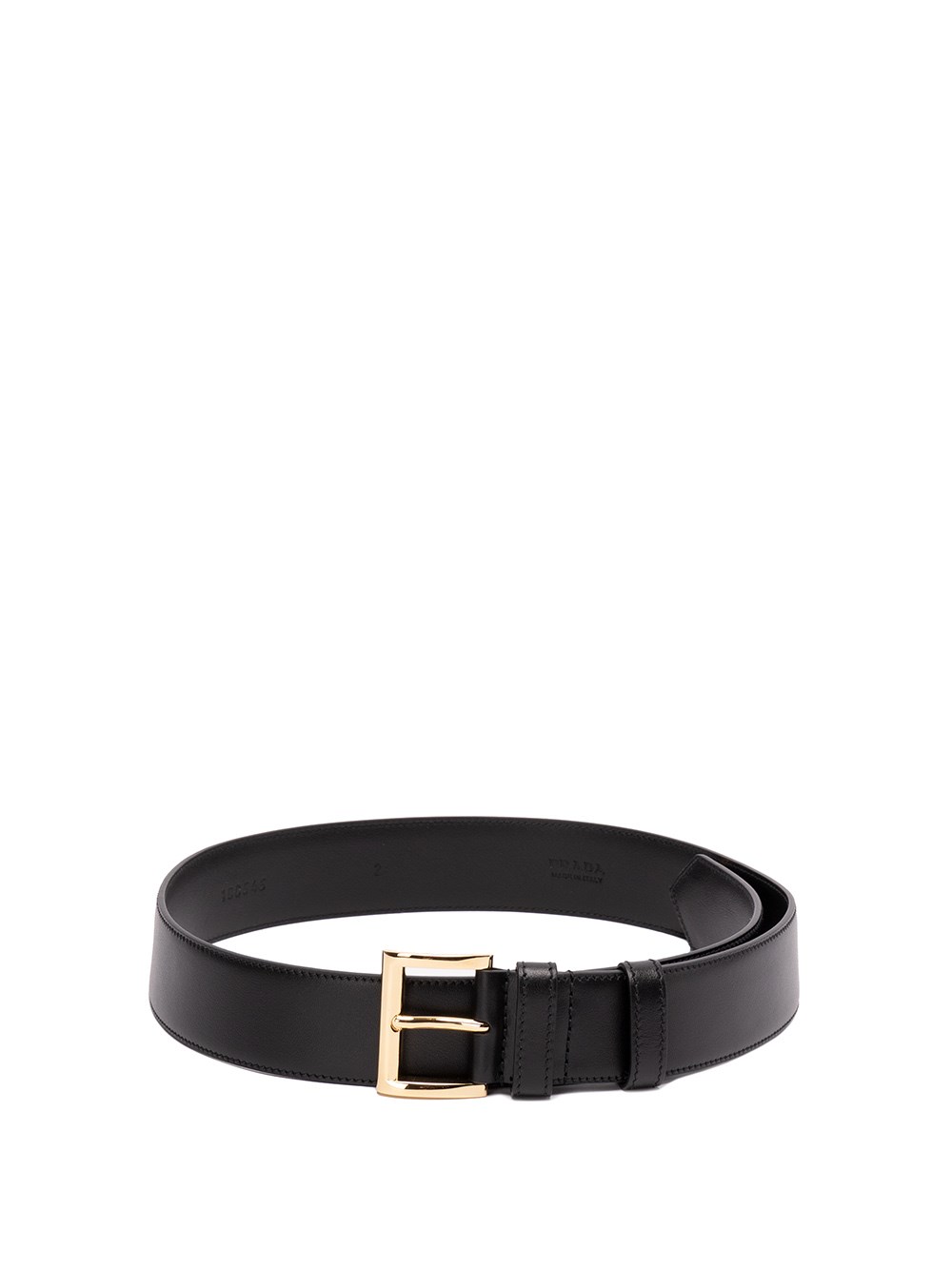 Miu Miu Leather Belt In Nero