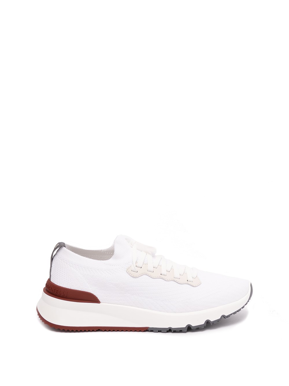 Brunello Cucinelli Cotton Knit Runners In White