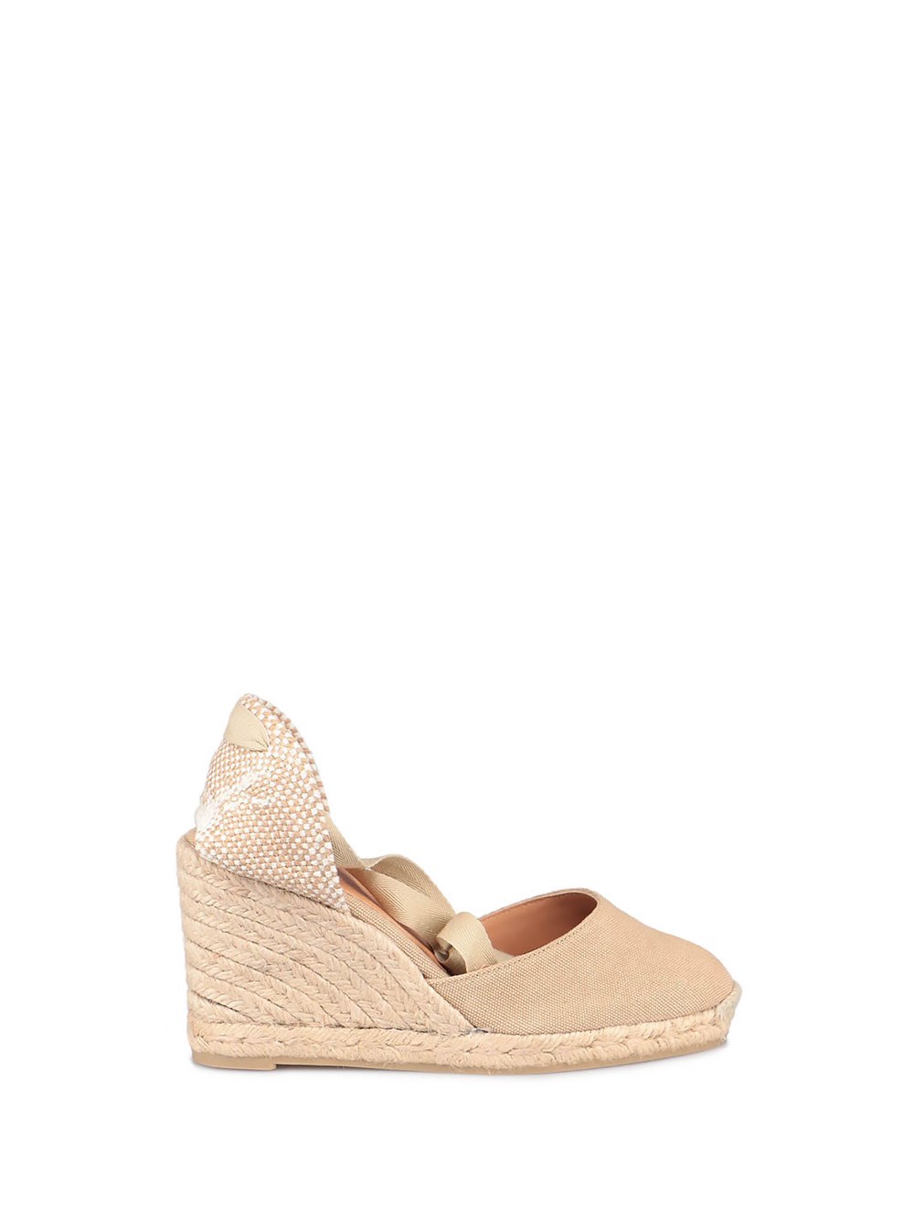 Castaã±er `carina/8/002` Wedge Espadrilles In Beige