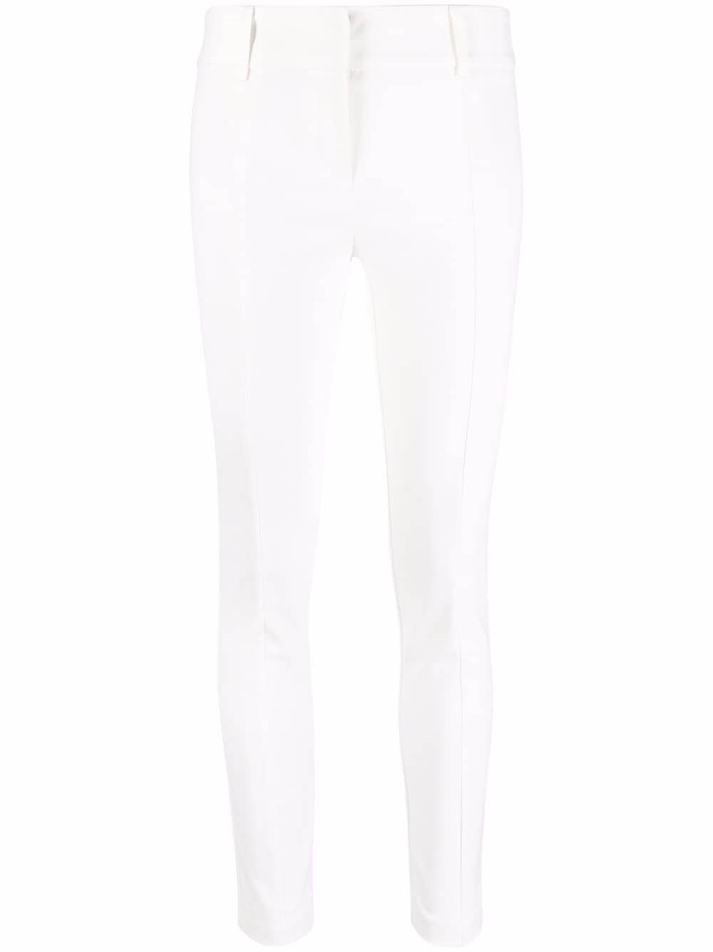 Patrizia Pepe Slim Pants In Bianco