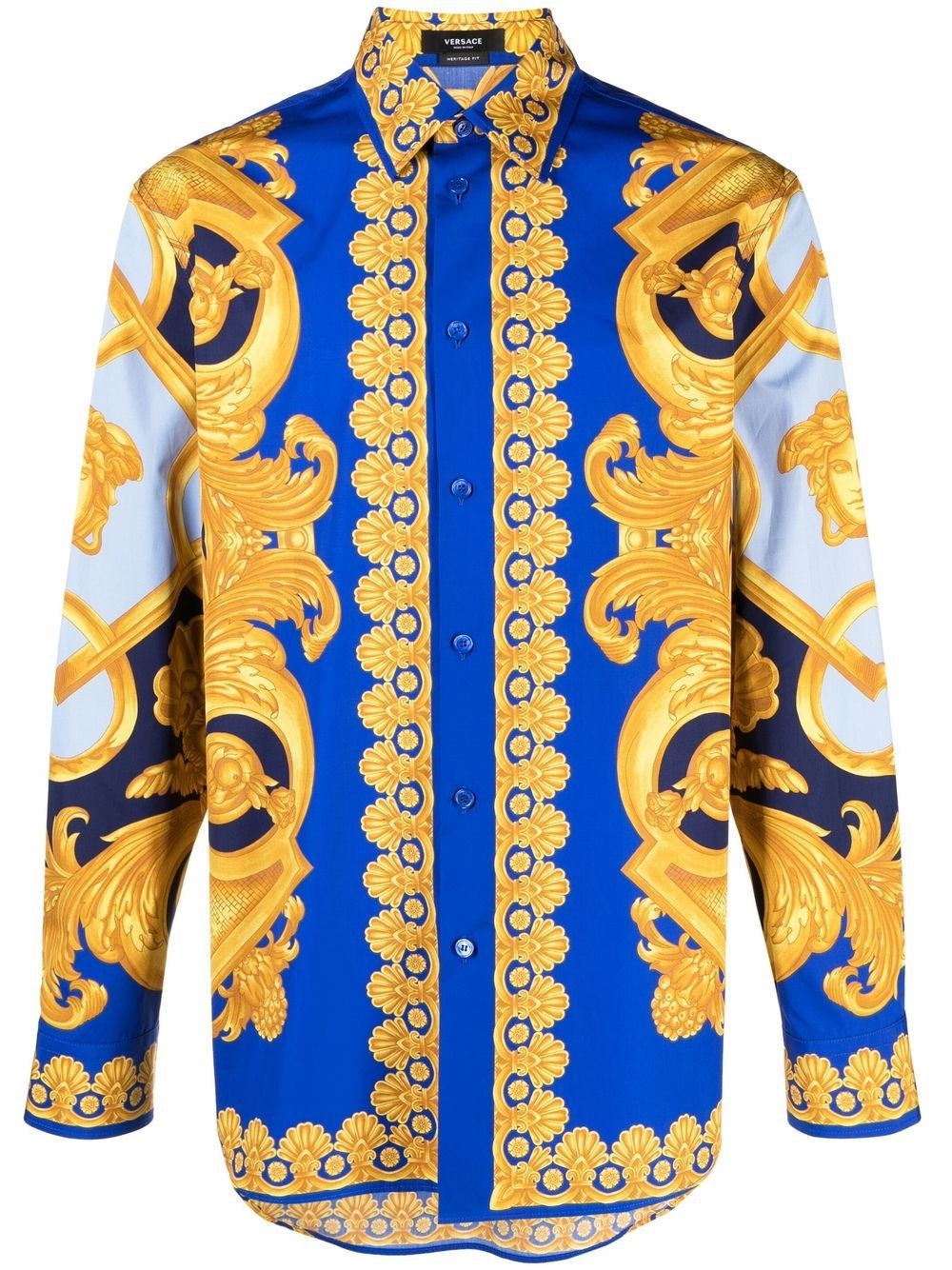 VERSACE `HERITAGE` PRINT INFORMAL SHIRT