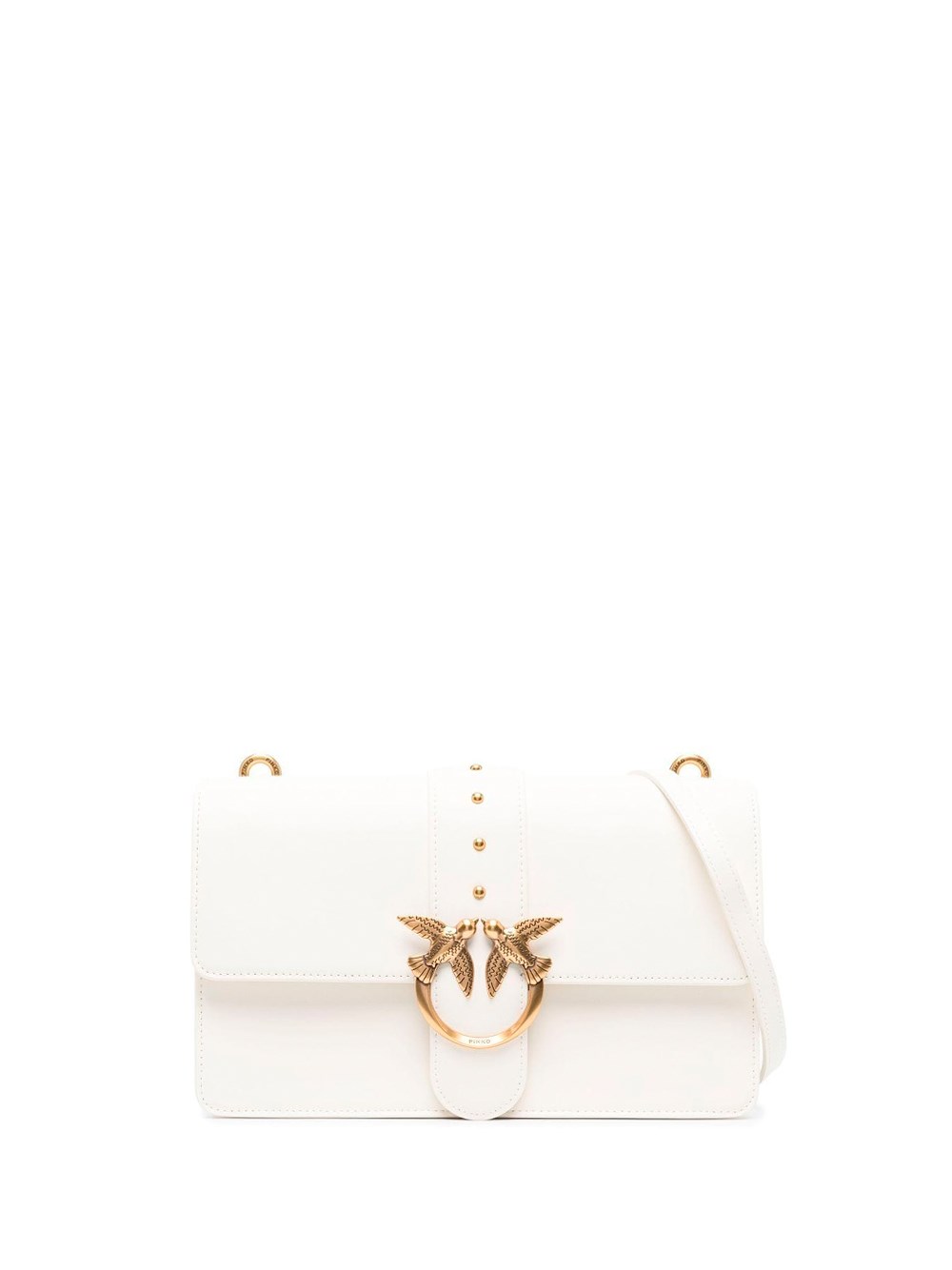 Shop Pinko Classic `love` Bag `one Simply` In White
