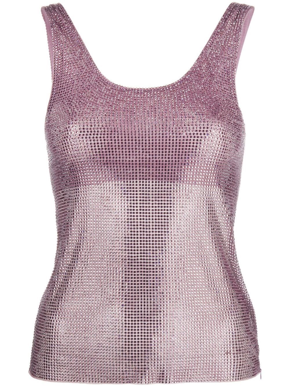 Giuseppe Di Morabito Crystal-embellished Tank Top In Rosa