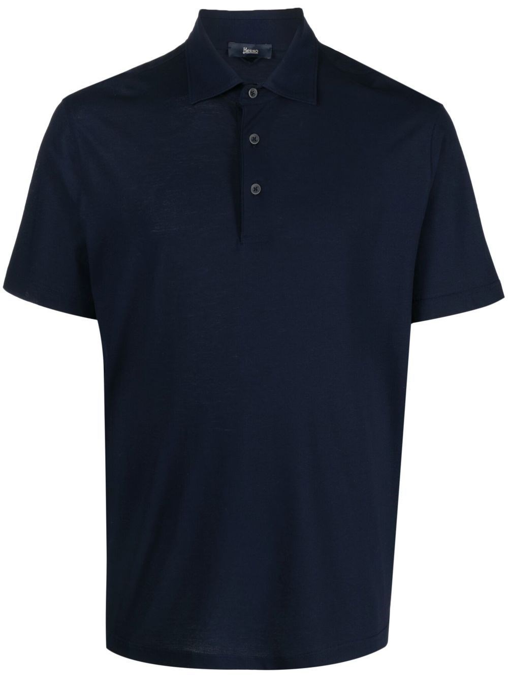 Shop Herno Polo Shirt In Blu