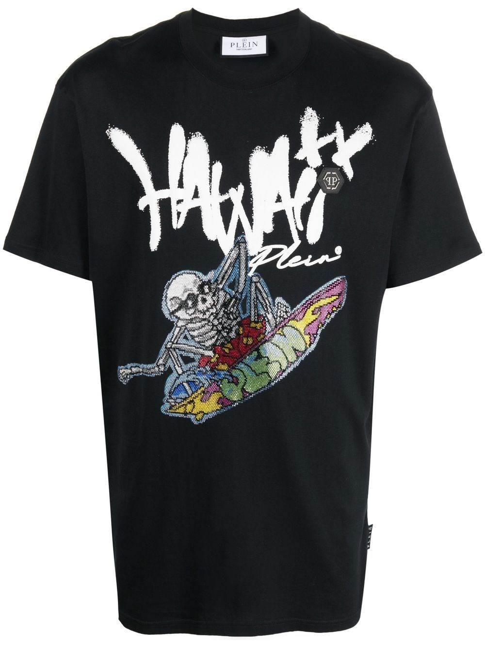 PHILIPP PLEIN `HAWAII` ROUND-NECK T-SHIRT