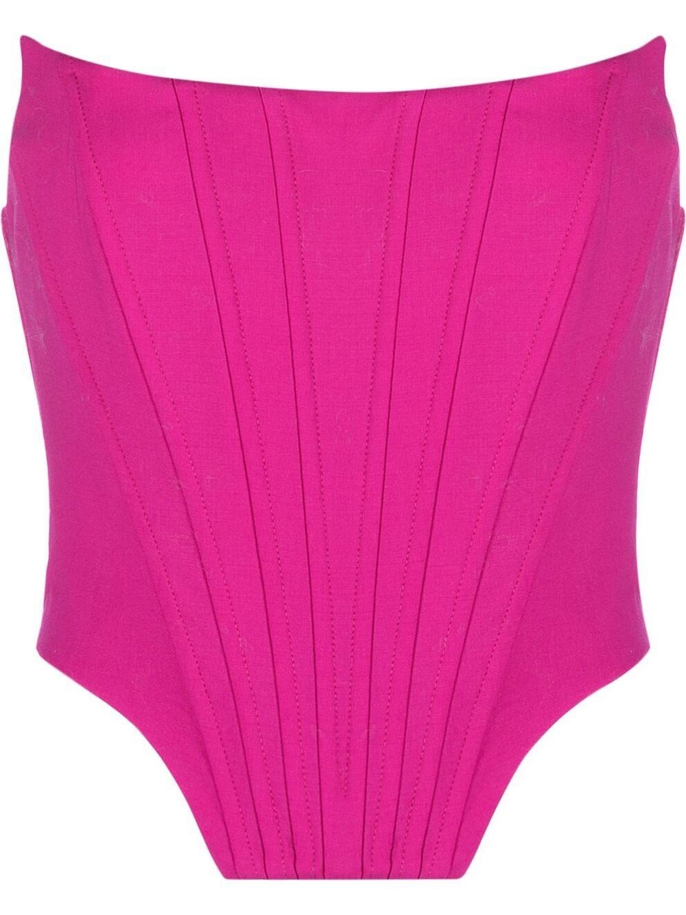 Giuseppe Di Morabito Bustier Top In Fuchsia