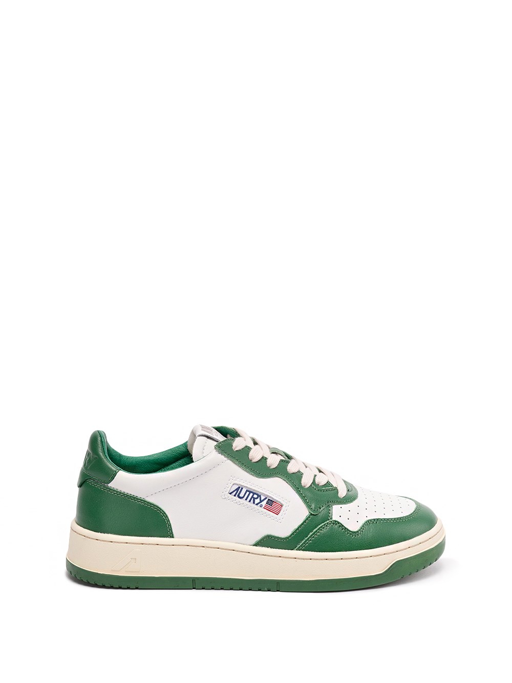 AUTRY `MEDALIST LOW` LEATHER SNEAKERS