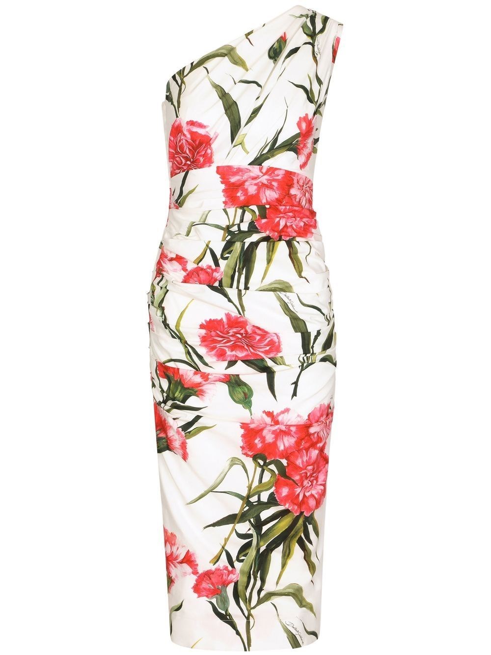 DOLCE & GABBANA CARNATION PRINT DRESS