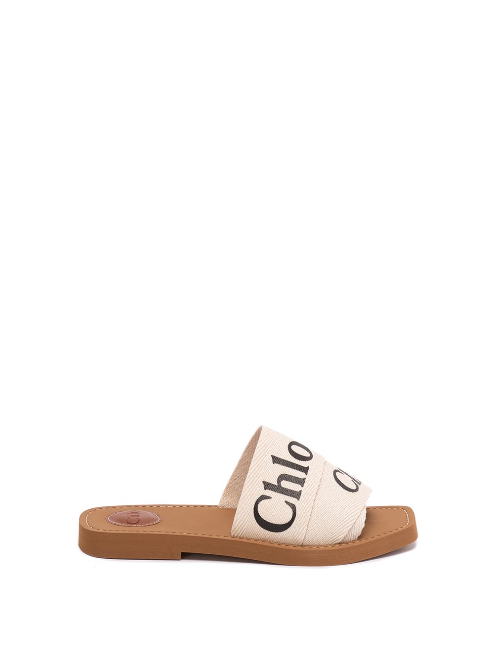 Shop Chloé `woody` Sandals In Bianco