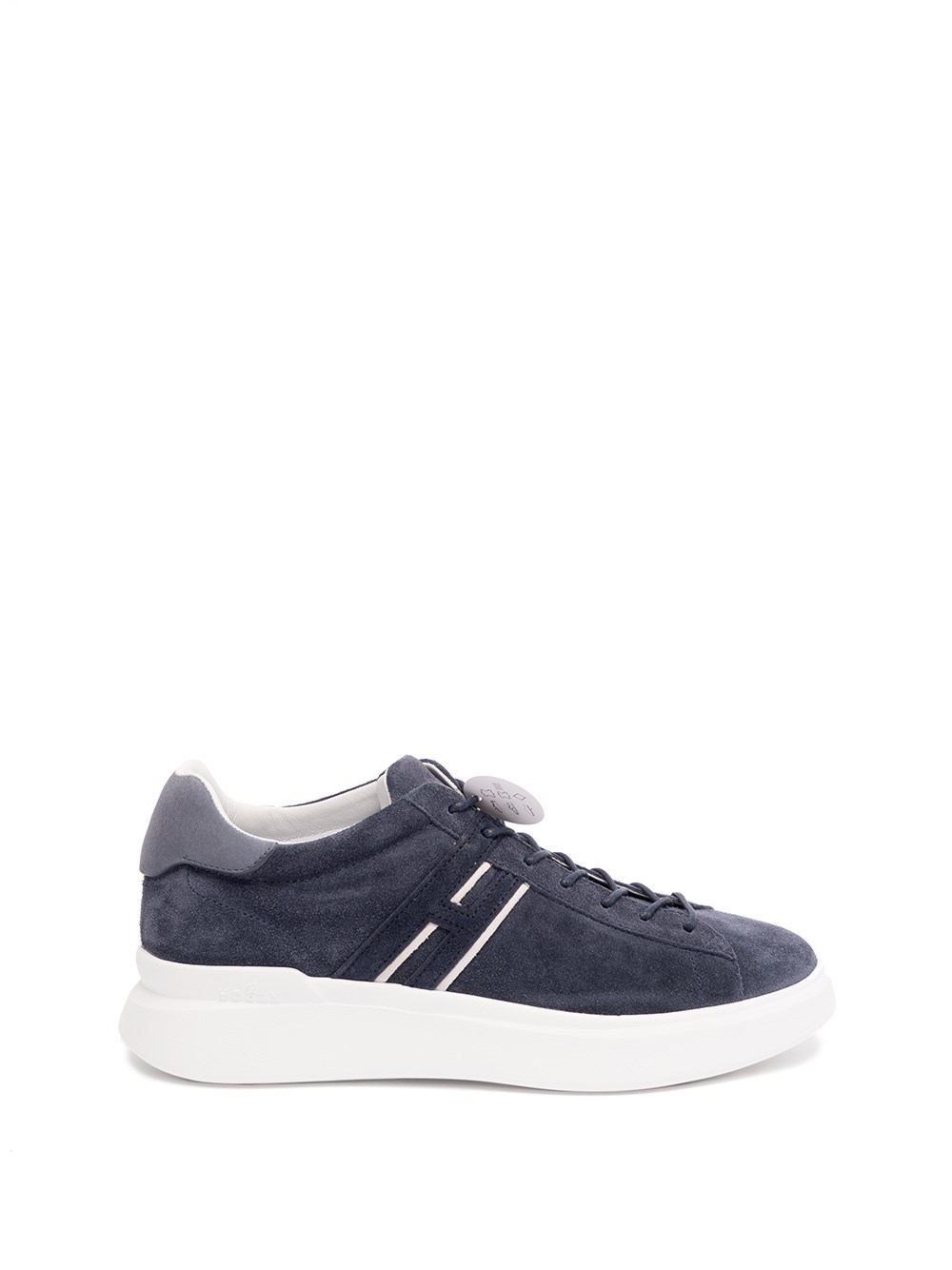Hogan H580 Lace-up Sneakers With Distinctive Leather Logo In Transparent