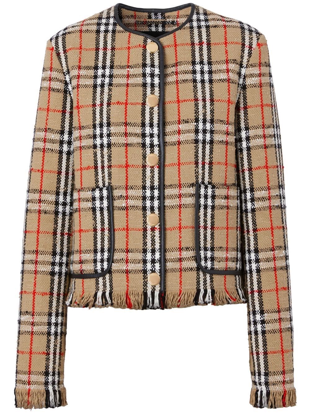 BURBERRY `UPNEY` CHECK JACKET