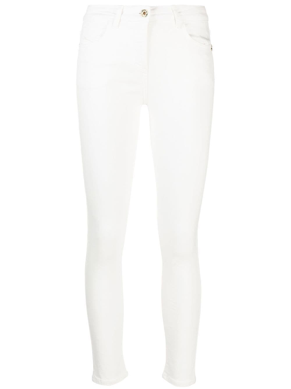 Patrizia Pepe Slim Pants In Bianco