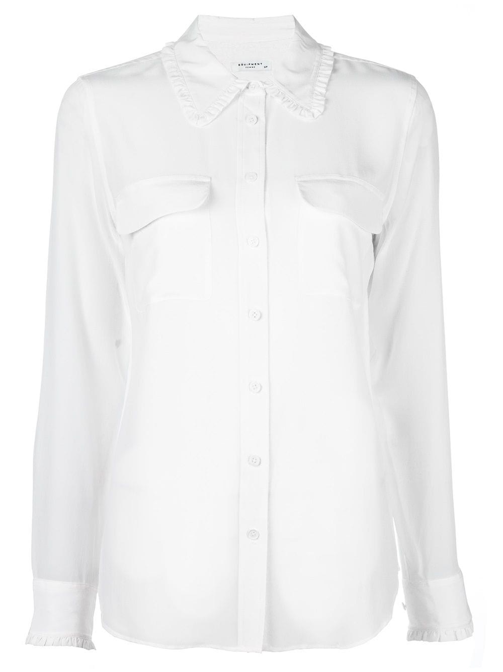 Shop Equipment `slim Signature` Shirt In Bianco