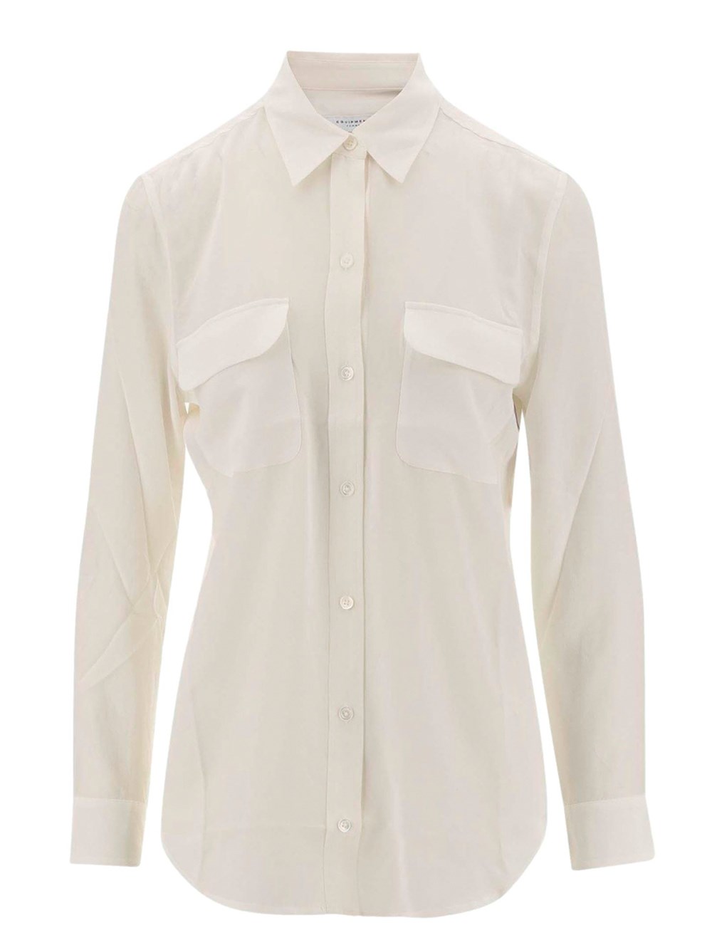 Equipment Signature Slim Fit Shirt In Bianco