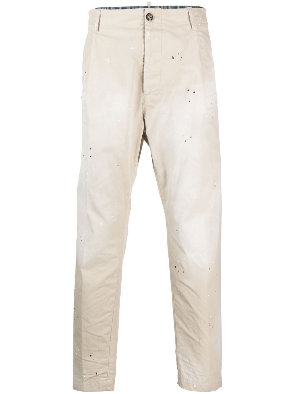 Dsquared2 Trousers Beige - Atterley In Grigio