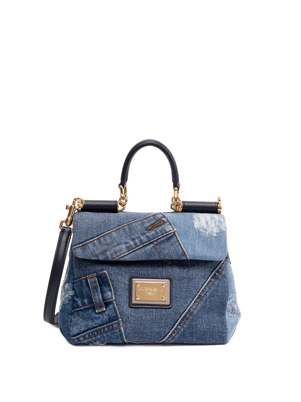 Dolce & Gabbana Denim Handbag In Blu | ModeSens