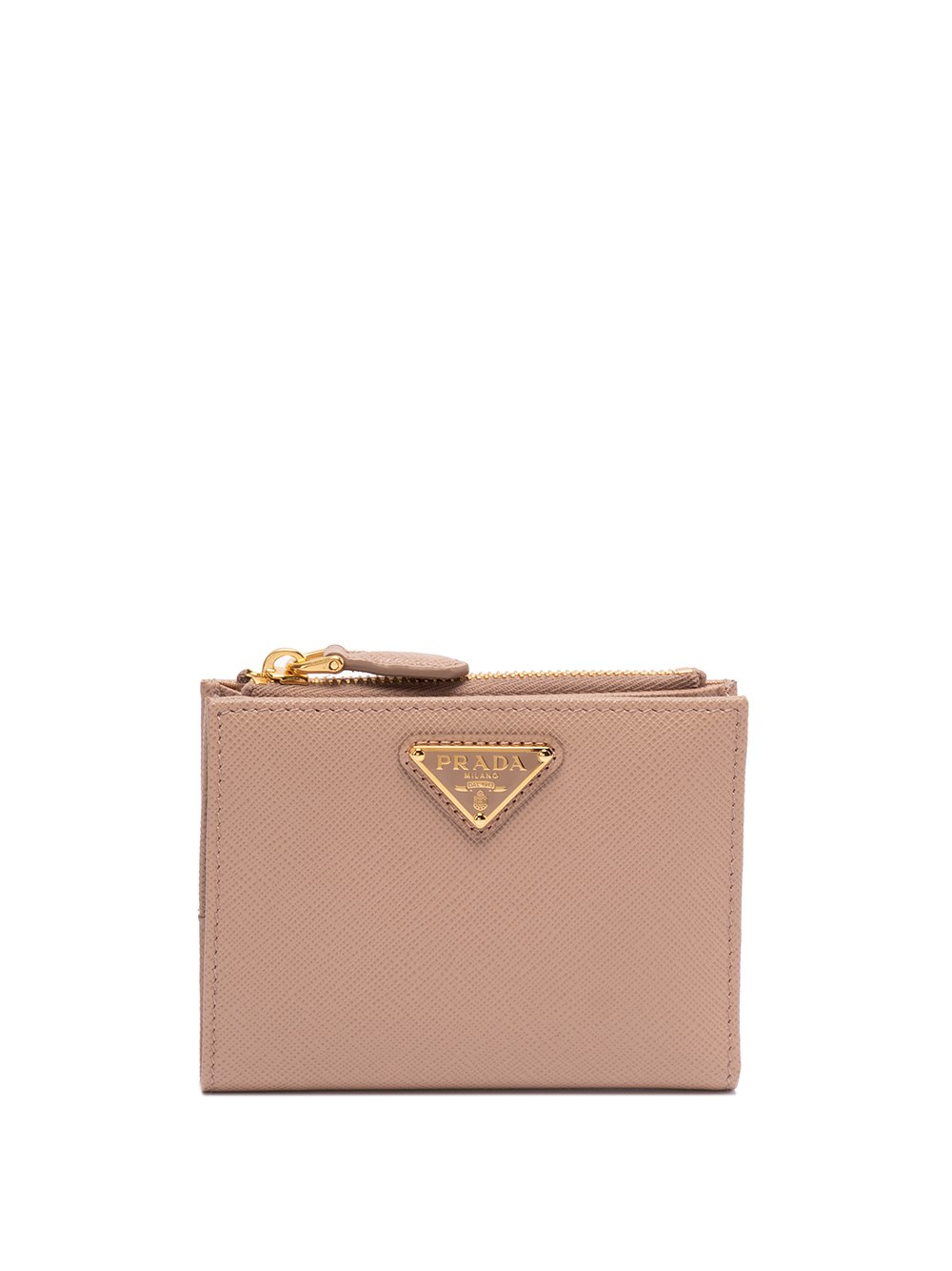 Prada Small Saffiano Leather Wallet In Rosa