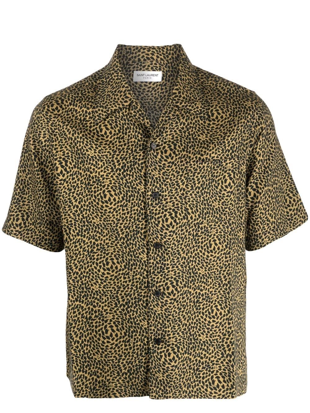 SAINT LAURENT レオパード半袖シャツ (SAINT LAURENT(サン SAINT LAURENT レオパード半袖シャツ (SAINT LAURENT(サン