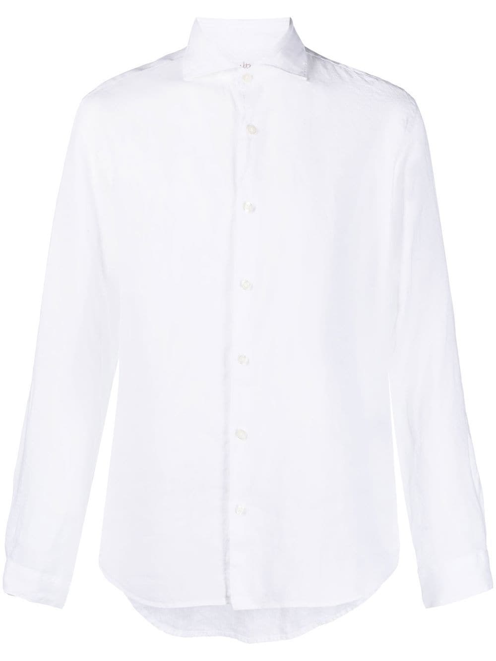 Altea Linen Long-sleeve Shirt In Bianco