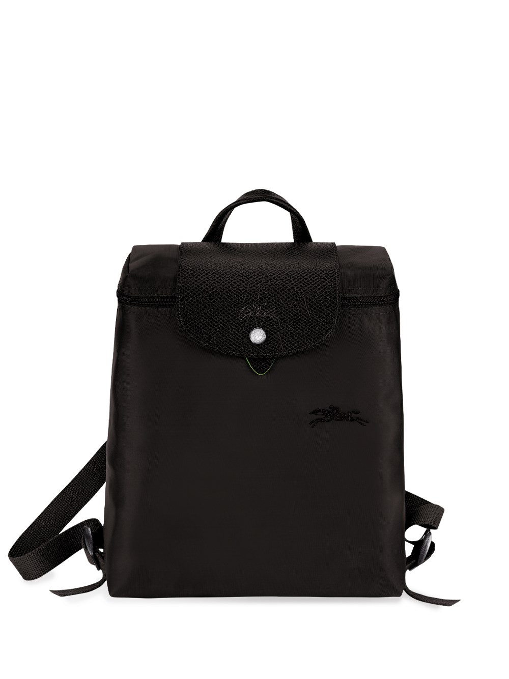 Longchamp `le Pliage Green` Medium Backpack In Black  