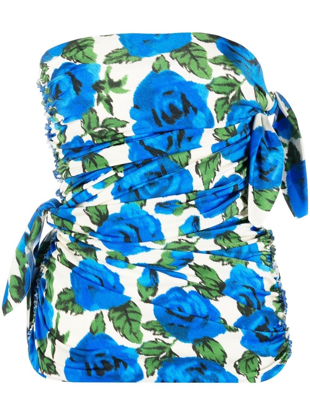 Philosophy Di Lorenzo Serafini Floral-print Strapless Top In Multi