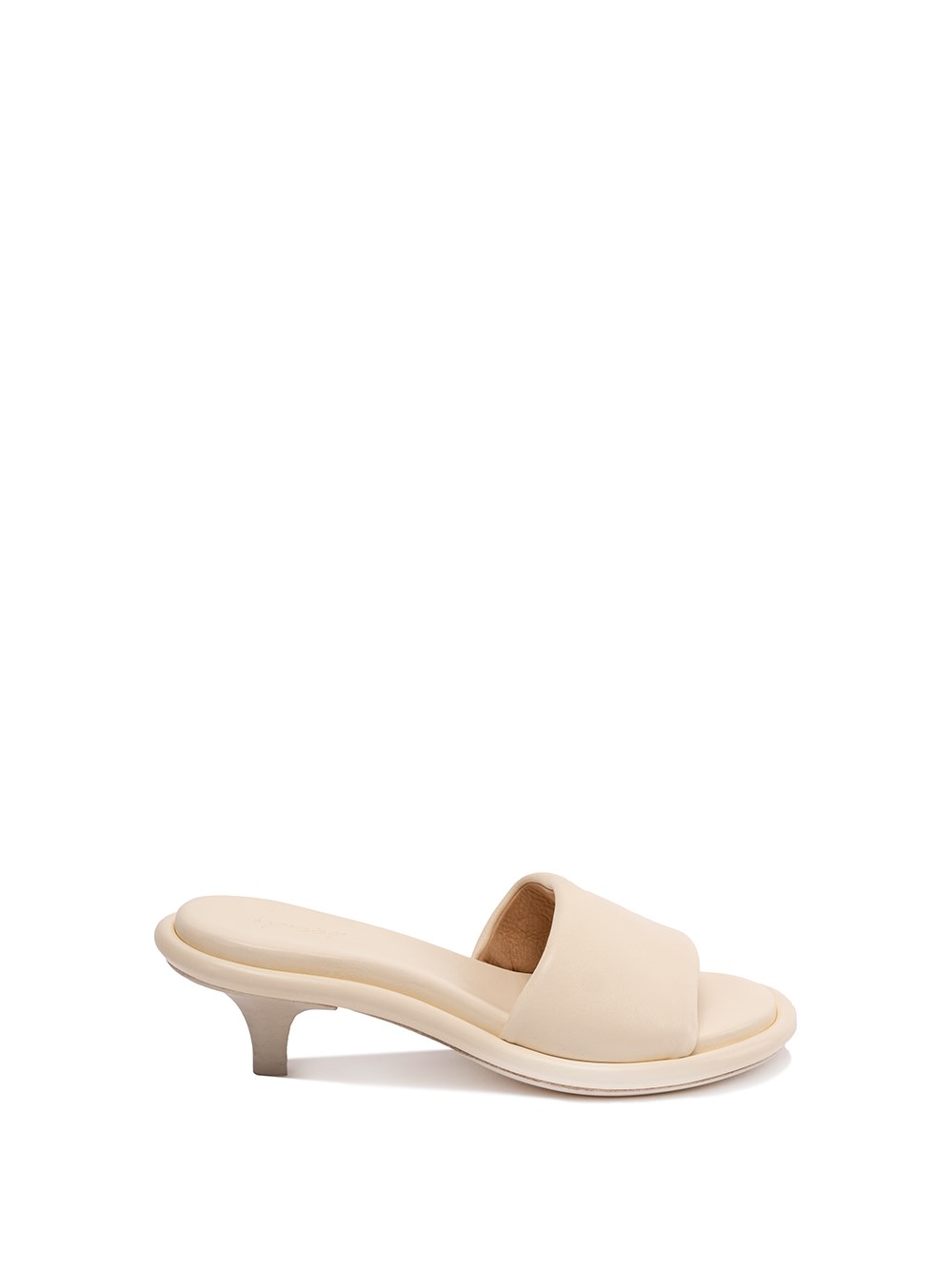 Marsèll Calf-leather Kitten-heel Mules In Bianco