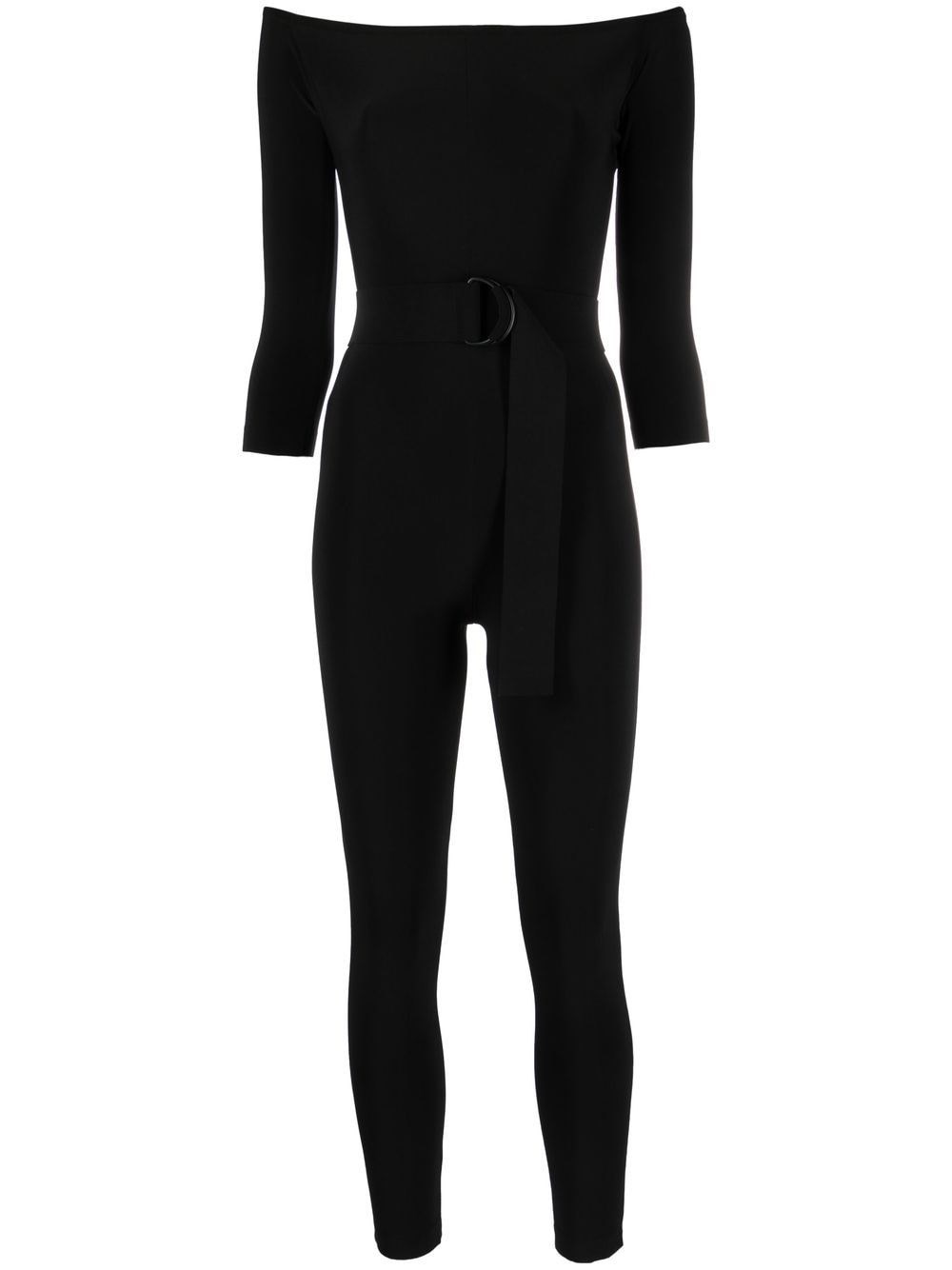 NORMA KAMALI OFF-THE-SHOULDER CATSUIT