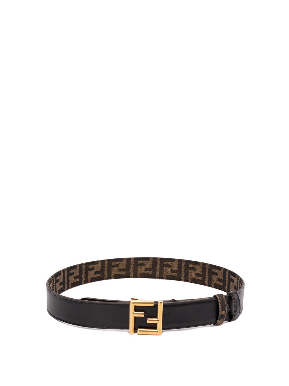 Fendi Reversible Belt In Nero