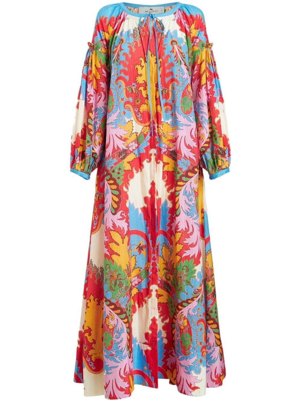Etro Tunic Dress With Archive Paisley Print In Red